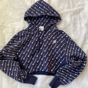 Champion crop hoodie